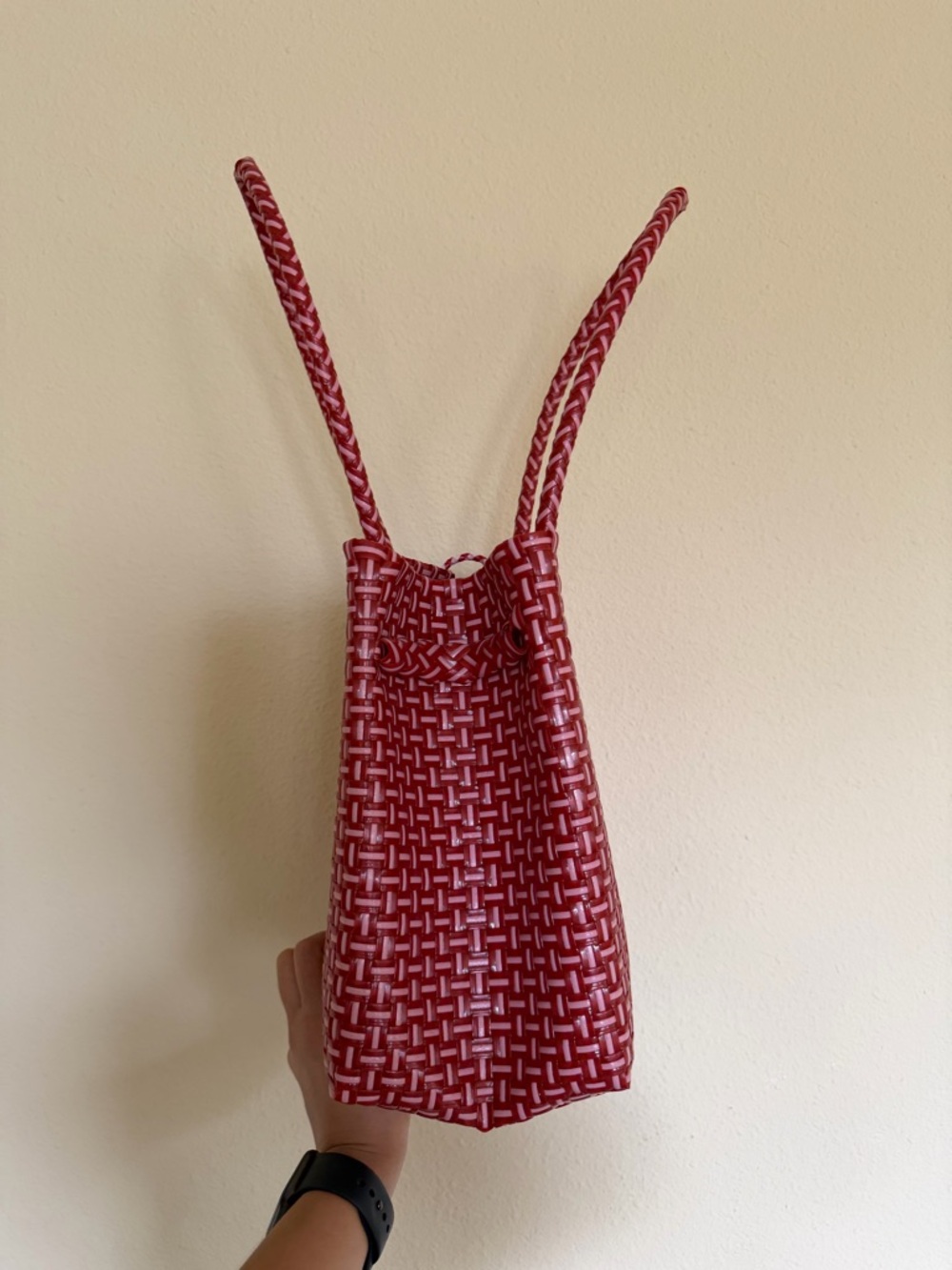 Handmade Recycled Woven Tote Bag - Picture 11 of 12